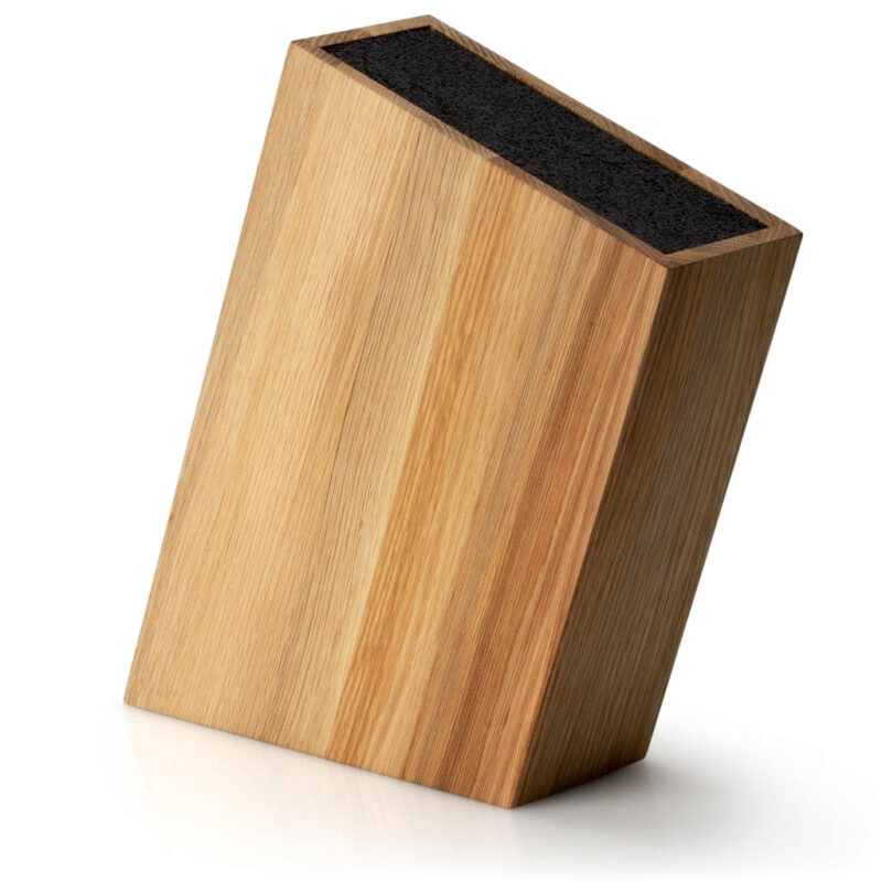 CONTINENTA BLOC COUTEAU INCLINE CHENE CLAIR28.5X8X20CM