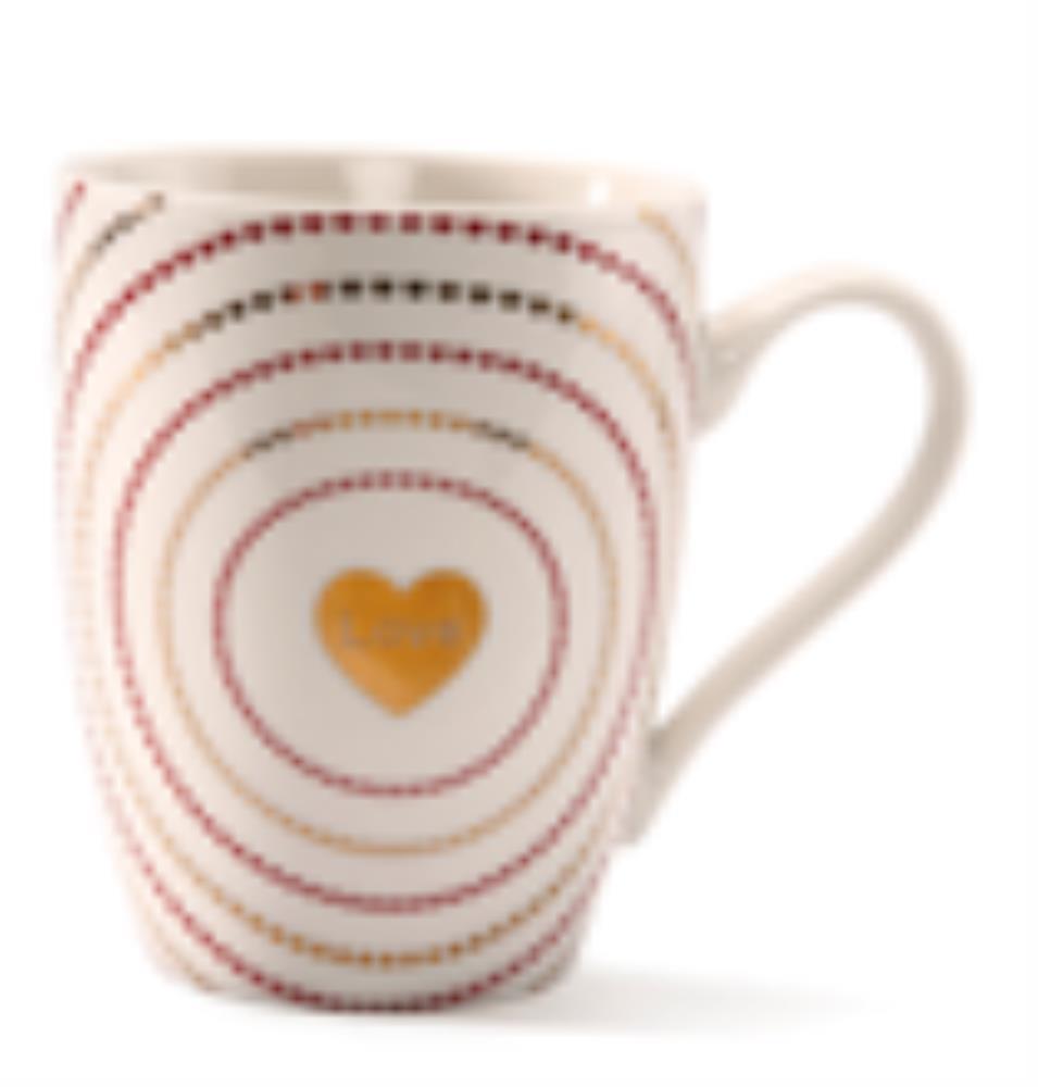 HEART MUG WITH GILDING D8H10,5CM"2022"