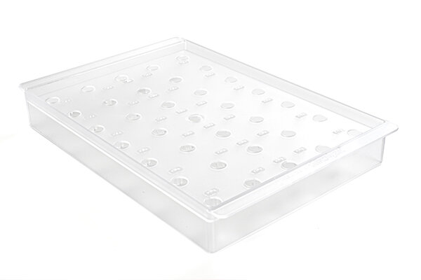 TRANSPARANTE DISPLAYSTANDAARD BIJ DE STICK 21 FRISCOS 235X360 HT 48MM