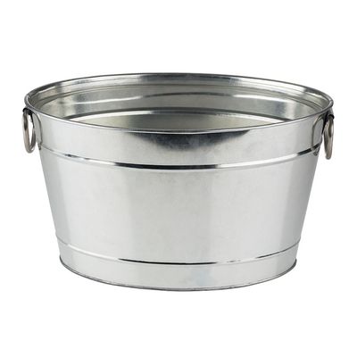 GALVANIZED METAL COOLING BUCKET 11 L 40X28XHT22CM