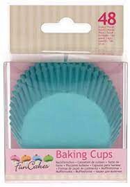 FunCakes Cupcakevormpjes Turquoise 48 STUKKEN =BLISTER