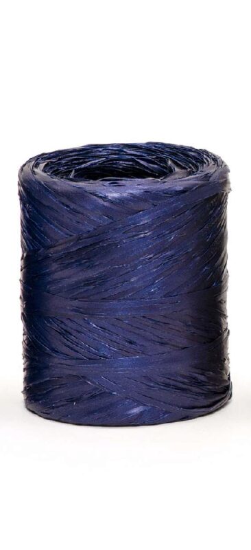 POLY RAFFIA 15MM X 200M NAVY BLUE R84