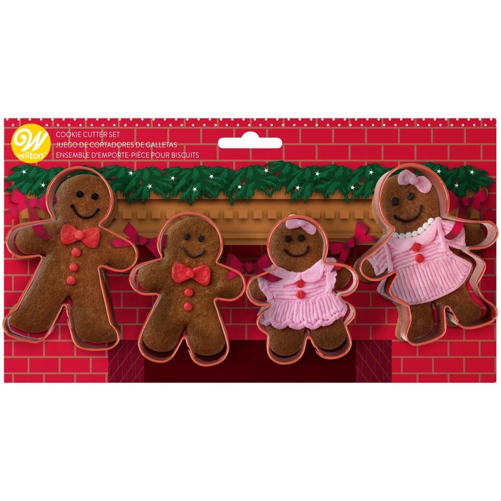 SCRAPCOOKING ASSORTMENT 4 GINGERBREAD MAN COOKIE CUTTERS