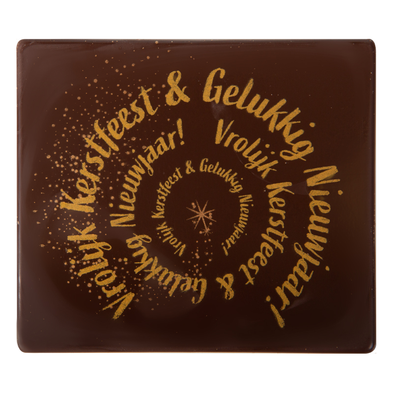 2015640 LOG TIP VROLIJK KERSTFEEST 9X8CM 40PCES***S/CDE***