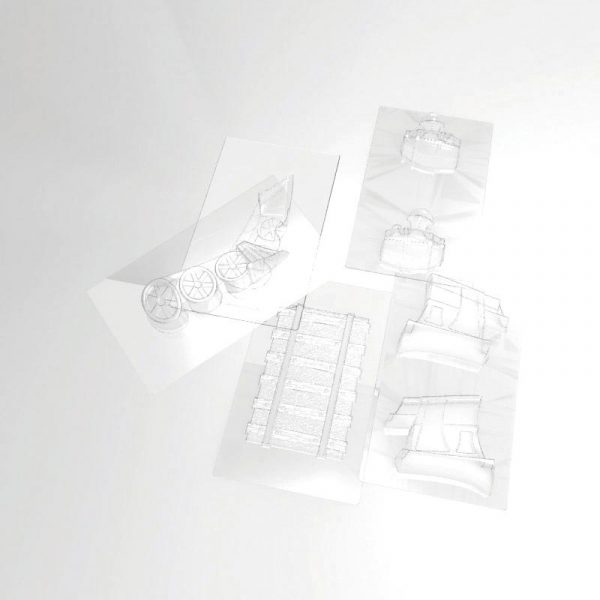  045565 PCB MOLD LOCOMOTIVE FOR 4 PIECES 15X12.5CM THICKNESS 7 CM 20PCES ***S/CD***