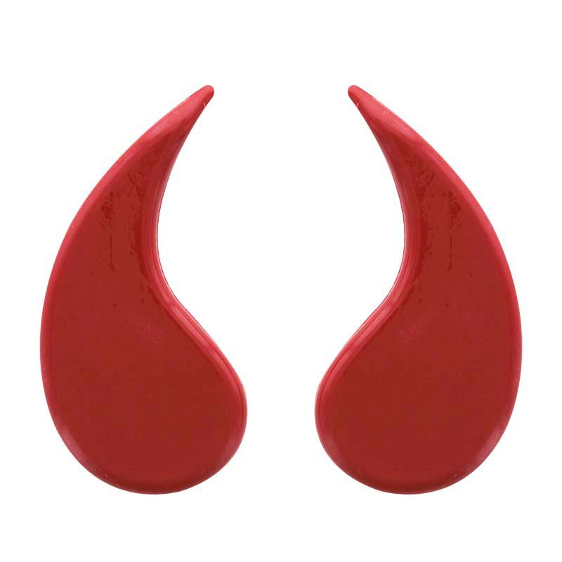 2024295 CORNES DIABLES ROUGES 60 PAIRES 4,8 x 2,4 CM ***S/CDE***