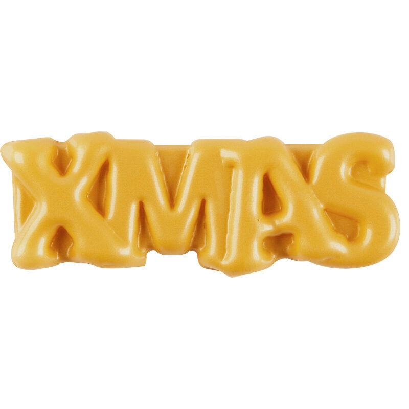 2013627 XMAS GOUDEN RELIËFBORD 49X20MM 120 STUKS***S/CD***