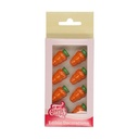 FUNCAKES CARROT 25MM IN CHOCOLATE 24 PIECES