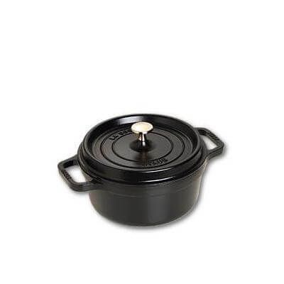 STAUB RONDE ZWARTE SUDDERPOT 22CM 2.60L