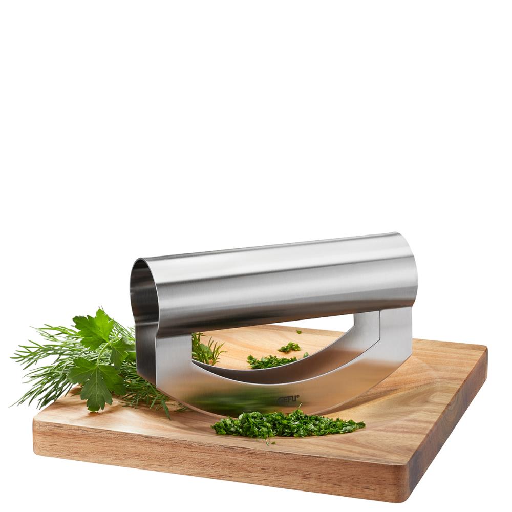GEFU VIAVO SLAAPLIEDJE GROENTESNIJDER + HOUTEN PLANK