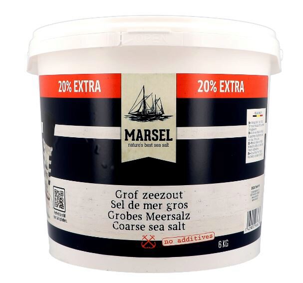MARSEL SEA SALT COARSE 1-3 BUCKET 6KG