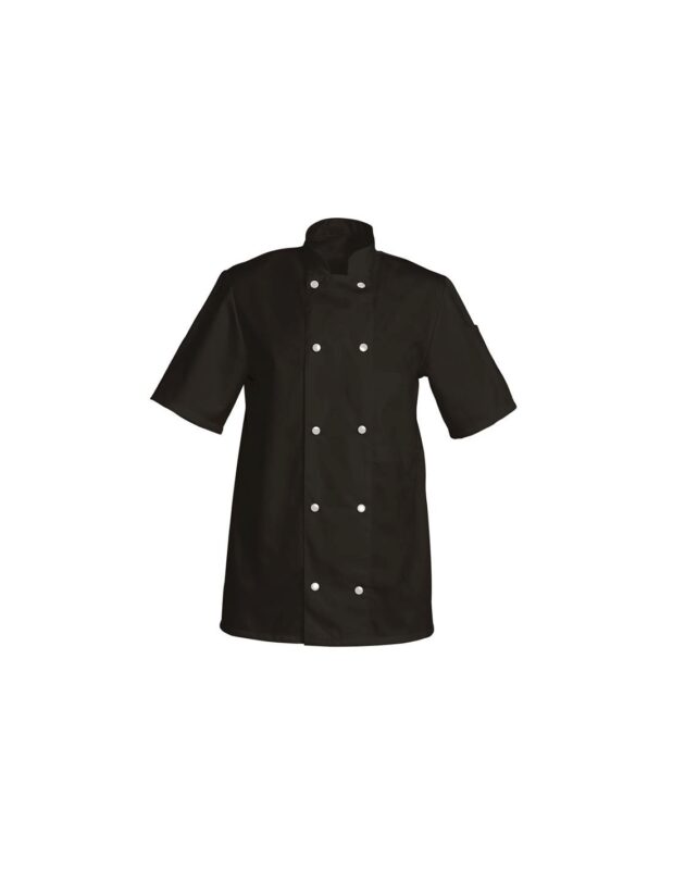 SNV VESTE FABRICE NOIRE TAILLE 5 (56-58) POLY/COTON 210GR MANCHES LONGUES