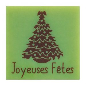 070489 PCB SQUARES CB A CHRISTMAS AIR 8 DESIGNS 3 CM120PCES ***S/CD***