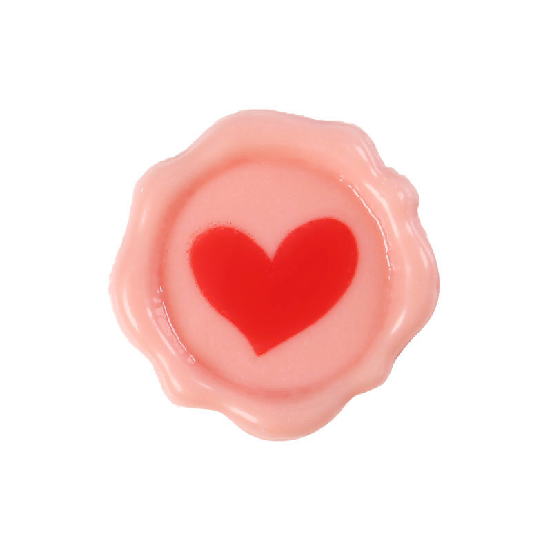 2068054 TAMPON ROSE AVEC COEUR ROUGE CHOCOLAT Ø3CM 175 PCES
