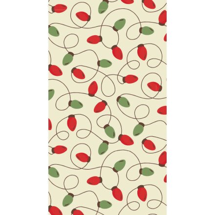 2046138 FEUILLE TRANSFERT GUIRLANDE VERT/ROUE 30X40CM 30 PIÈCES ***S/CD***