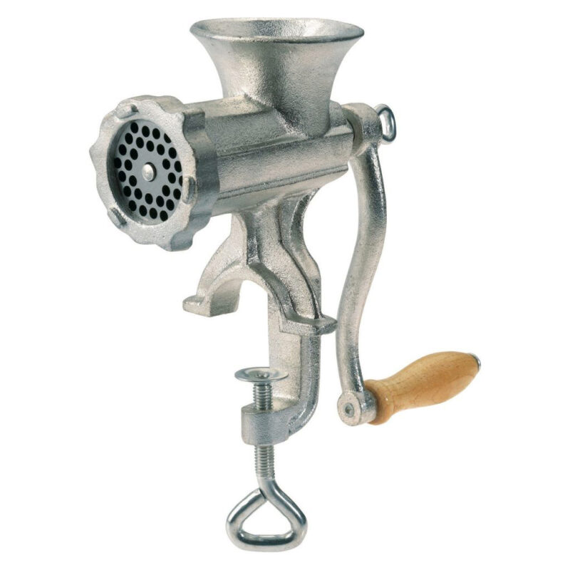 WESTMARK MEAT GRINDER NO. 5 MANUAL CAST STEEL TIN PLATED