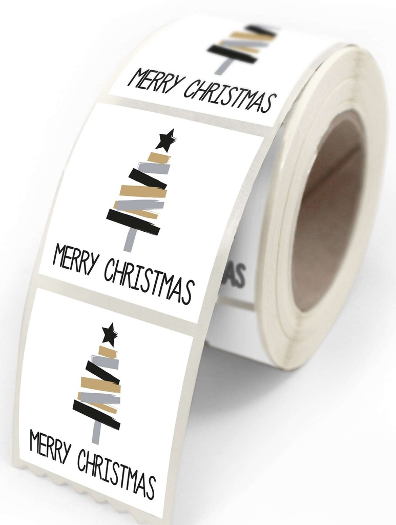 FIJNE FEESTDAGEN SPAR ZELFKLEVENDE ETIKETTEN "VANESSA" 4X3.5CM 500 STUKS