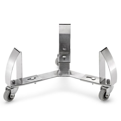 RVS WAGEN VOOR RONDE VERSTELBARE CONTAINER