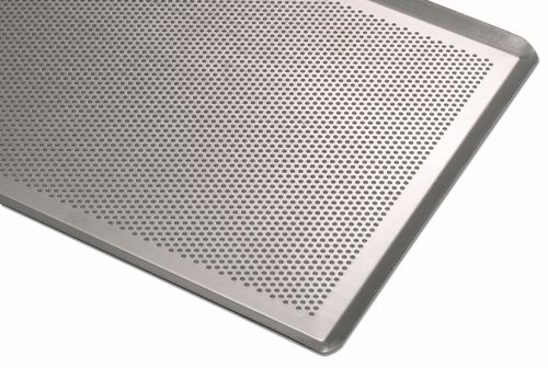 GOBEL ALUMINUM PLATE 53X32.5CM PERFORATED 4 EDGES AT 45° - THICKNESS 1MM