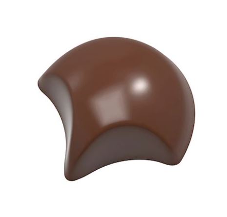 FRANK HAASNOOT CW1985 FAN CHOCOLATE MOLD 13.5X27.5CM 3X7 8GR