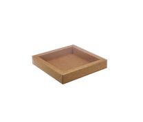 BOITE A FENETRE KRAFT N°10 10X10XHT1,9CM CARTON DE 24PCES