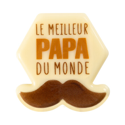 2011034 PLAQUETTE MEILLEUR PAPA DU MONDE 120 ST/PC