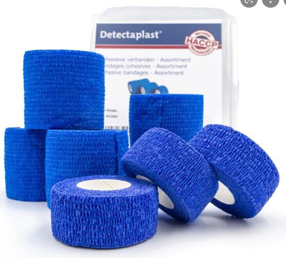 DETECTAPLAST BLUE SNEL ZELFKLEVENDE VERBANDEN GEASSORTEERDE ROLLEN DOOS VAN 7 STUKS