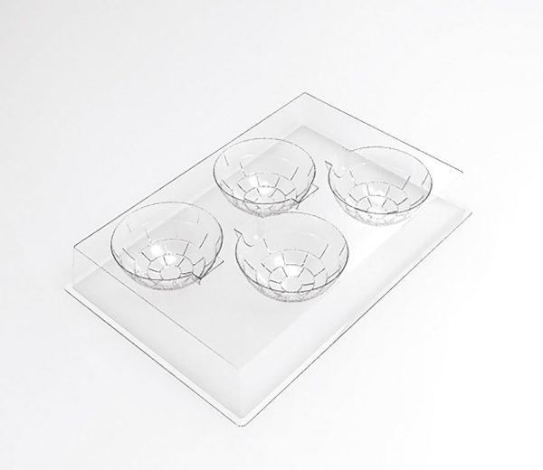 070527 PCB IGLOO INDIVIDUAL ENTREMET MOULDS FOR 120 PIECES 8.6X8 CM 30PCES ***s/cd***