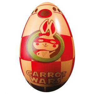 074044 PCB CARROT WARS HALF-EGG MOLDS 13.4X 8.7CM 16PCS ***S/CD***