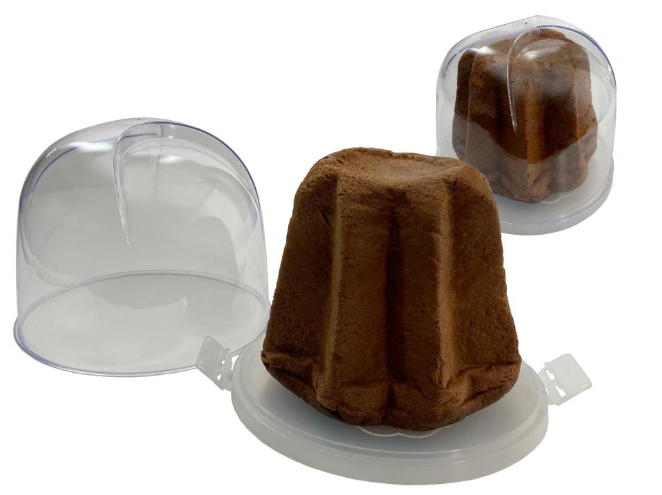 BOÎTE DE TRANSPORT POLYPROPYLENE POUR PANETTONE 27 X 26 X 22CM