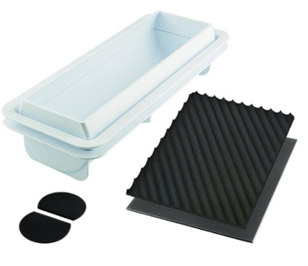 SILIKOMART KIT SPIRAL ROLL 1100 - PLASTIC SUPPORT 250X80 H67MM + 2 MATS