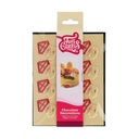 FUNCAKES TETE DE SAINT-NICOLAS 45X30MM EN CHOCOLAT 12 PIECES