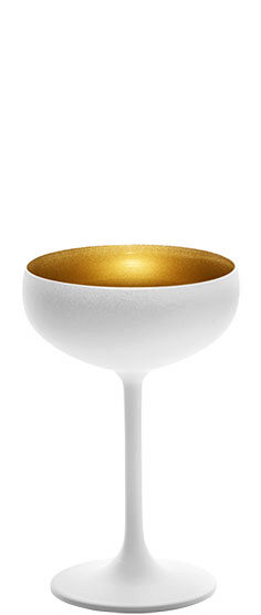 STOLZLE OLYMPIC GLAS COUPE CHAMPAGNE WIT/GOUD 23CL