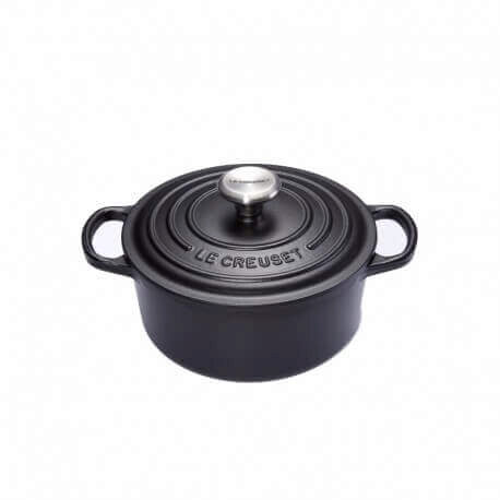 LE CREUSET RONDE SUDDERPOT 18CM ZWART 1,8L 2P SIGNATURE