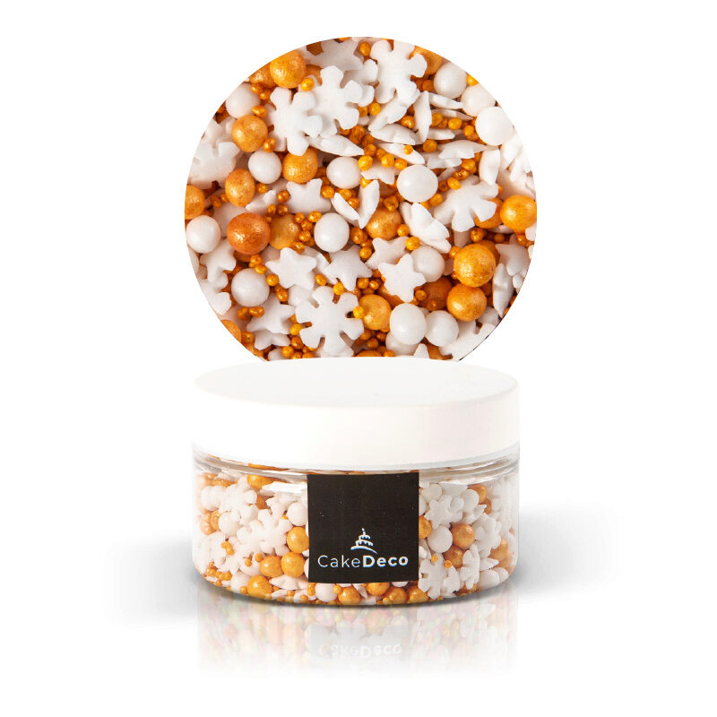 *FF*1039210 MIX NOEL BLANC/OR EN SUCRE 60G