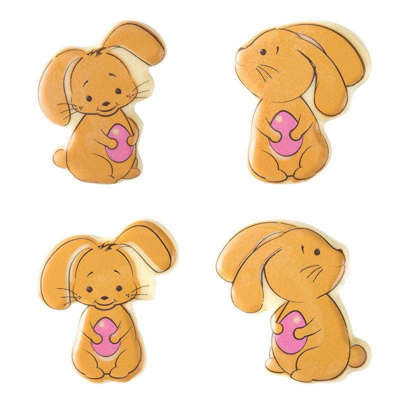 2069423 LAPIN ROSE 4,4 X 4 CM 75PCES***S/CD***