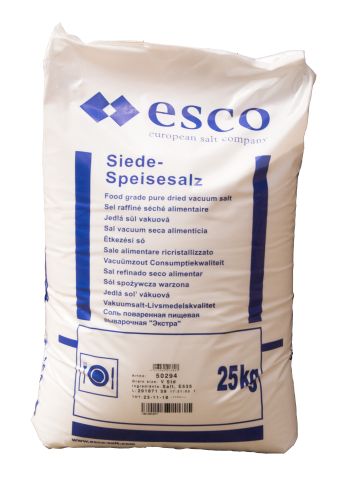 FINE FOOD SALT 25KG BAG ESCO