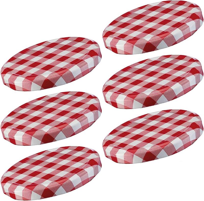 WESTMARK SET OF 6 SCREW-ON LIDS FOR 82MM JARS