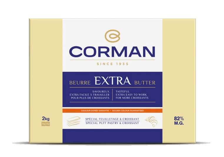 CORMAN BEURRE EXTRA 82% FEUILLETAGE & CROISSANT  CAROTENE 5 X 2KG 0029093 - 26851001