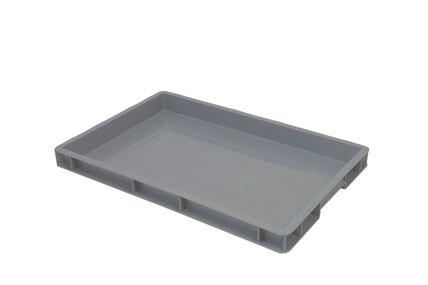 BAC EURONORM PF/PLEIN 60X40XH5CM GRIS- 8L BUDGET LINE