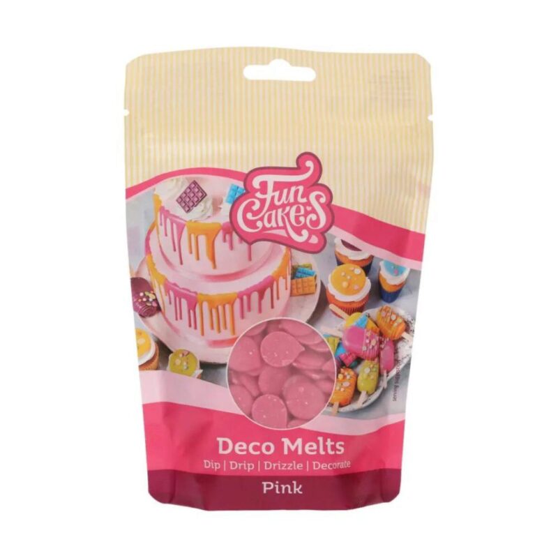 FUNCAKES DECO MELTS PINK 250GR