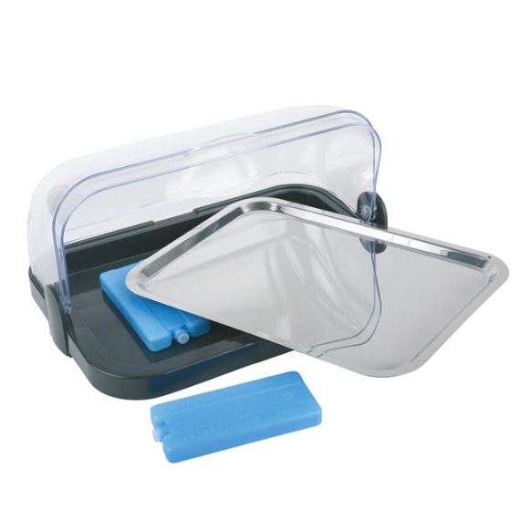 APS PLATEAU REFRIGERE AVEC COUVERCLE RABATTABLE 44X32CM H20,5CM 