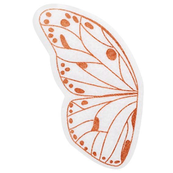 074262 PCB MERINGUE DECORATIES VLINDERVLEUGELS 4,5X3,2 CM 200 STUKS ***S/CD***