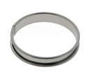 MF INOX CIRKEL MET GEROLDE RAND Ø  8CM HT 1,6CM