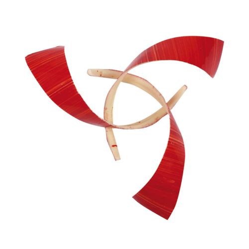 1032690 WHITE AND RED CHOCOLATE BUCKLE 9CM 69 PCES***S/CD***