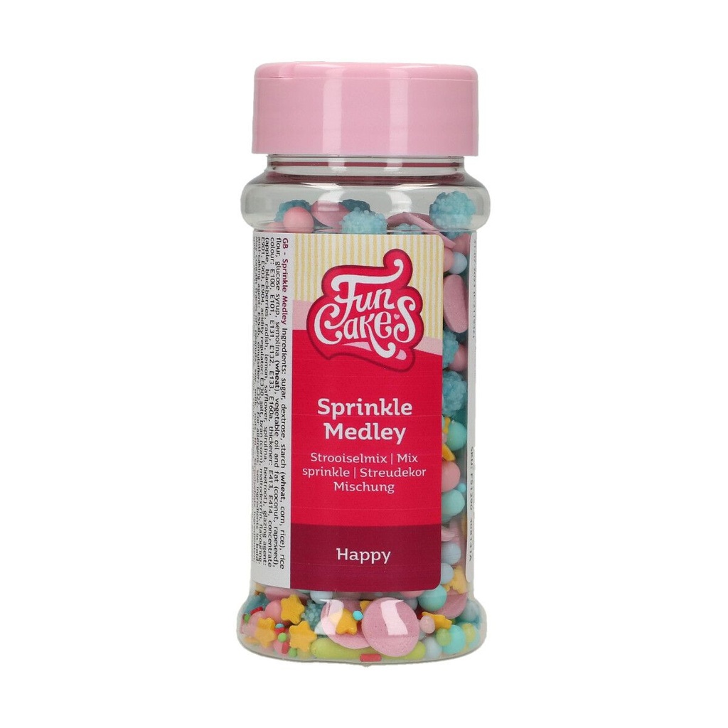 FUNCAKES MIX DECOREATION MULTICOLORES MATT 65GR