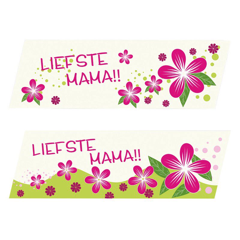 1053208 PLAQUETTE LIEFSTE MAMA 7X2,3CM 35PCES ***S/CDE***