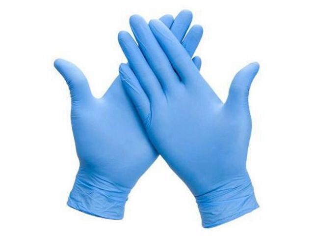 GANTS NITRILE BLEU TAILLE L NON POUDRE 100PCES