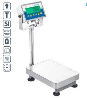 ADAM WEEGSCHAAL 35KG-0.5GR PLATFORM 40X30 WERKPLAATS-WATERDICHT IP67- AGB 35