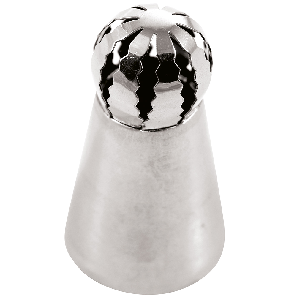 GM STAINLESS STEEL RUSSIAN ICING NOZZLE BX0104 STRAIGHT LINE RIDGED